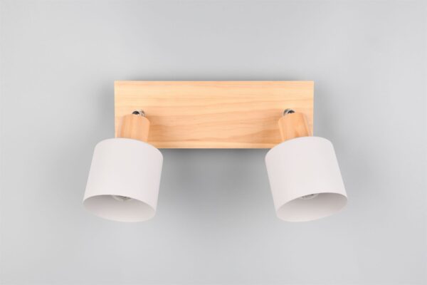 Πολύφωτο Οροφής SHANTI Σποτ 2xE14 Γκρι και Ξύλο Trio Lighting – 862700276