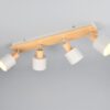 Πολύφωτο Οροφής SHANTI Σποτ 4xE14 Γκρι και Ξύλο Trio Lighting – 862700476