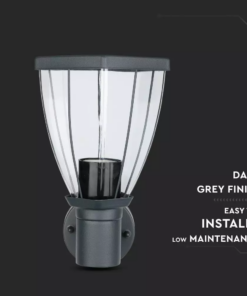 Εξωτερικό επιτοίχιο φωτιστικό Ε27, μαύρο σώμα V-TAC – 8628