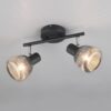 Φωτιστικό Οροφής Σποτ Μαύρο Ματ & Γυαλί TARIFA 2xE14 Trio Lighting – 862800232