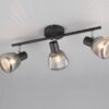 Φωτιστικό Οροφής Σποτ Μαύρο Ματ & Γυαλί TARIFA 3xE14 Trio Lighting – 862800332