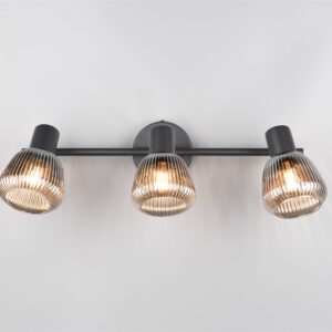 Φωτιστικό Οροφής Σποτ Μαύρο Ματ & Γυαλί TARIFA 3xE14 Trio Lighting – 862800332
