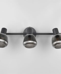 Φωτιστικό Οροφής Σποτ Μαύρο Ματ & Γυαλί TARIFA 3xE14 Trio Lighting – 862800332