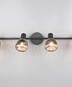 Φωτιστικό Οροφής Σποτ Μαύρο Ματ & Γυαλί TARIFA 4xE14 Trio Lighting – 862800432