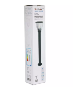 LED αδιάβροχο φωτιστικό δαπέδου IP44, μαύρο σώμα V-TAC – 8629