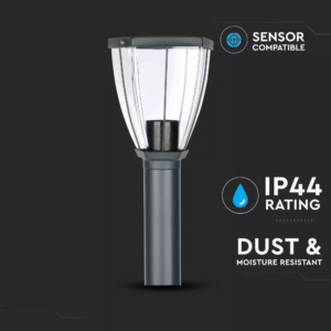 LED αδιάβροχο φωτιστικό δαπέδου IP44, μαύρο σώμα V-TAC – 8629