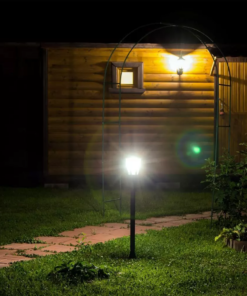 LED αδιάβροχο φωτιστικό δαπέδου IP44, μαύρο σώμα V-TAC – 8629