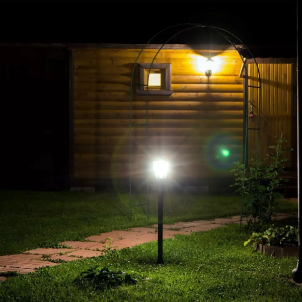 LED αδιάβροχο φωτιστικό δαπέδου IP44, μαύρο σώμα V-TAC – 8629