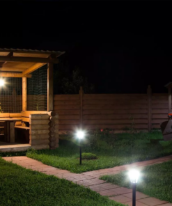 LED αδιάβροχο φωτιστικό δαπέδου IP44, μαύρο σώμα V-TAC – 8629