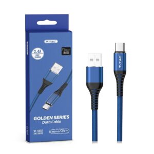 Καλώδιο USB Type C μπλε 1m Gold Series V-TAC – 8633