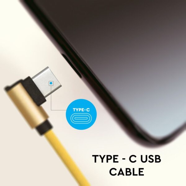 Καλώδιο USB Type C χρυσό 1m Diamond Series V-TAC – 8640