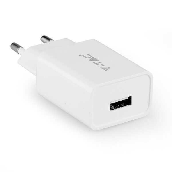 Ταχυφορτιστής ταξιδίου με καλώδιο Micro USB Λευκό σώμα V-TAC – 8645
