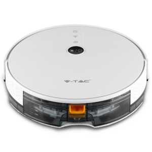 Ρομποτική Σκούπα Wi-Fi Smart Home V-TAC Λευκή Συμβατή με Amazon Alexa & Google Home – 8649