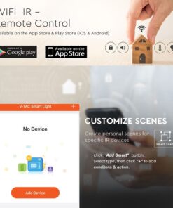 Wi-Fi Τηλεχειριστήριο Υπερύθρων IR Smart Home Συμβατός Με Amazon Alexa & Google Home V-TAC – 8651