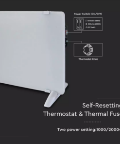 Θερμαντικό σώμα panel 2000W λευκό V-TAC – 8661