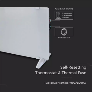 Θερμαντικό σώμα panel 2000W λευκό V-TAC – 8661