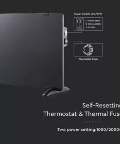 Θερμαντικό σώμα panel 2000W μαύρο V-TAC – 8662