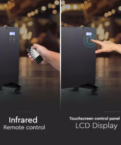 Θερμαντικό σώμα panel 2000W μαύρο με οθόνη & χειριστήριο V-TAC – 8664