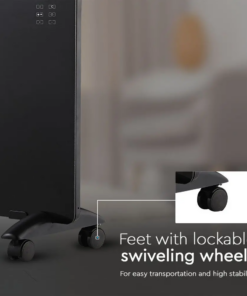 Θερμαντικό σώμα panel 2000W μαύρο με οθόνη & χειριστήριο V-TAC – 8664