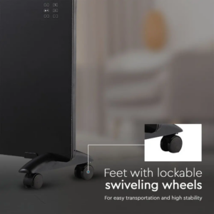 Θερμαντικό σώμα panel 2000W μαύρο με οθόνη & χειριστήριο V-TAC – 8664