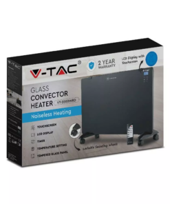 Θερμαντικό σώμα panel 2000W μαύρο με οθόνη & χειριστήριο V-TAC – 8664