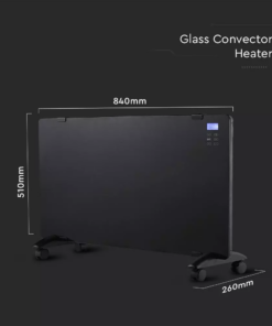 Θερμαντικό σώμα panel 2000W μαύρο με οθόνη & χειριστήριο V-TAC – 8664