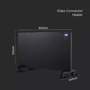 Θερμαντικό σώμα panel 2000W μαύρο με οθόνη & χειριστήριο V-TAC – 8664