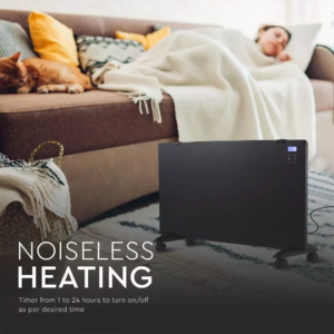 Θερμαντικό σώμα panel 2000W μαύρο με οθόνη & χειριστήριο V-TAC – 8664