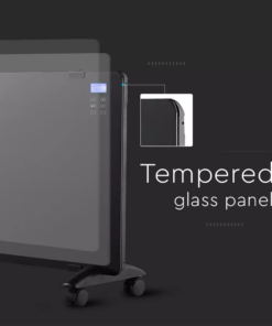 Θερμαντικό σώμα panel 2000W μαύρο με οθόνη & χειριστήριο V-TAC – 8664