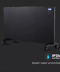 Θερμαντικό σώμα panel 2000W μαύρο με οθόνη & χειριστήριο V-TAC – 8664