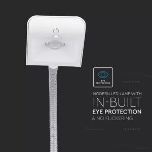 Φωτιστικό Γραφείου LED 3.6W 260lm Άσπρο Σώμα 3000K V-TAC – 8671