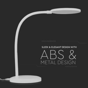 Φωτιστικό Γραφείου LED 7W 400lm Άσπρο Σώμα 3000K Dimming 400lm V-TAC – 8673