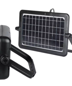 LED ηλιακός προβολέας 10W Φυσικό 4000K Μαύρο σώμα με Ανιχνευτή Κίνησης V-TAC – 8674