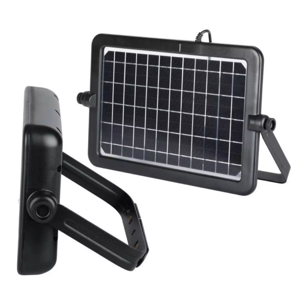 LED ηλιακός προβολέας 10W Φυσικό  4000K Μαύρο σώμα με Ανιχνευτή Κίνησης V-TAC – 8674
