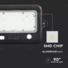 LED ηλιακός προβολέας 10W Φυσικό  4000K Μαύρο σώμα με Ανιχνευτή Κίνησης V-TAC – 8674