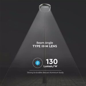 LED Φωτιστικό Κήπου/Δρόμου 50W V-TAC PRO Samsung Chip 6750lm IP65 Γκρι Inventronic Driver Ψυχρό 5700K – 8679