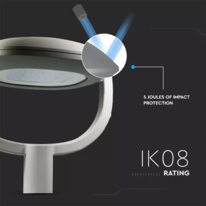 LED Φωτιστικό Κήπου/Δρόμου 50W V-TAC PRO Samsung Chip 6750lm IP65 Γκρι Inventronic Driver Ψυχρό 5700K – 8679