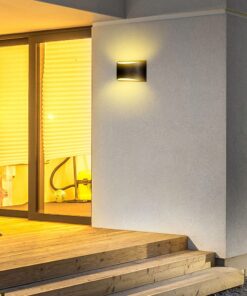 Επιτοίχιο Φωτιστικό Up-Down LED Μαύρο ΙP54 Αλουμίνιο V-TAC 9W Φυσικό 4000K – 218684