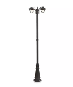 Επιδαπέδιο φωτιστικό κήπου 2xE27 IP44 με Μαύρο σώμα V-TAC – 8688