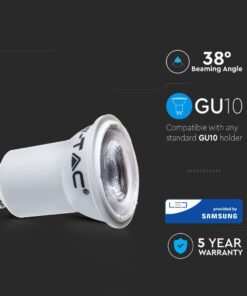 LED Spot Λάμπα Mini MR11 Φ35 GU10 2W V-TAC PRO Samsung Chip Θερμό 3000Κ – 21869