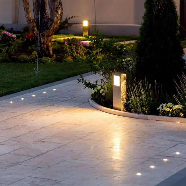 Επιδαπέδιο LED φωτιστικό 12W IP65 σκούρο γκρι σώμα 3000K V-TAC – 8698