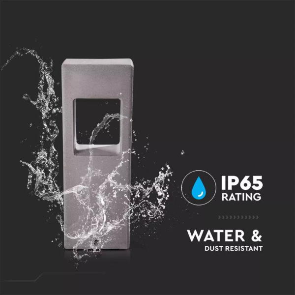 Επιδαπέδιο LED φωτιστικό 12W IP65 γκρι σώμα 3000K V-TAC – 8699