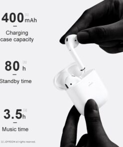 GloboStar® 87051 JOYROOM Originals JR-T03S TWS Earphones με Θήκη Φόρτισης True Wireless Bluetooth V5.0 Binaural Συμβατό με iOS & Android Μαύρο