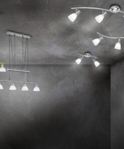 Κρεμαστό Φωτιστικό Trio Lighting LED 5W E14 Νίκελ Ματ Μεταλλικό 400lm 3000K 371010407