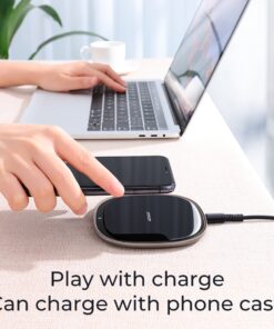 GloboStar® 87181 JOYROOM Originals JR-A23 Τετράγωνη Μαγνητική Βάση Κινητού Αυτοκινήτου Ασύρματη Φόρτιση MagSafe Max 15W Wireless Charging Pad (Qi) Σταθερή με Αυτοκόλλητη Ταινία Λευκό