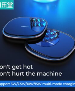 GloboStar® 87181 JOYROOM Originals JR-A23 Τετράγωνη Μαγνητική Βάση Κινητού Αυτοκινήτου Ασύρματη Φόρτιση MagSafe Max 15W Wireless Charging Pad (Qi) Σταθερή με Αυτοκόλλητη Ταινία Λευκό