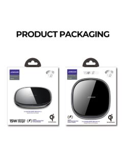 GloboStar® 87181 JOYROOM Originals JR-A23 Τετράγωνη Μαγνητική Βάση Κινητού Αυτοκινήτου Ασύρματη Φόρτιση MagSafe Max 15W Wireless Charging Pad (Qi) Σταθερή με Αυτοκόλλητη Ταινία Λευκό