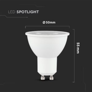 LED Spot Λάμπα GU10 7.5W V-TAC PRO Samsung Chip 38° 610lm Θερμό Λευκό 3000Κ – 21875