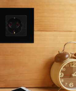 Wi-Fi Πρίζα Σούκο Μαύρη Πλαστικό & Γυαλί Smart Home Συμβατή Με Amazon Alexa & Google Home V-TAC – 8797