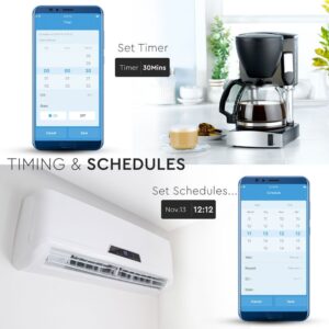 Wi-Fi Πρίζα Σούκο Λευκή Πλαστικό & Γυαλί Smart Home Συμβατή Με Amazon Alexa & Google Home V-TAC – 8798